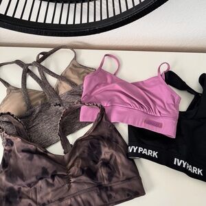 IVY PARK Sports Bras - Black, Purple, Brown